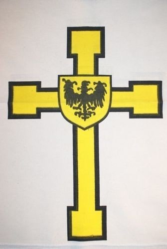 Rycerz Krzyżak tunika z krzyżem żółtym